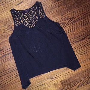 Black laser cut Tank
